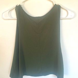 Olive Green Jersey Knit Tank